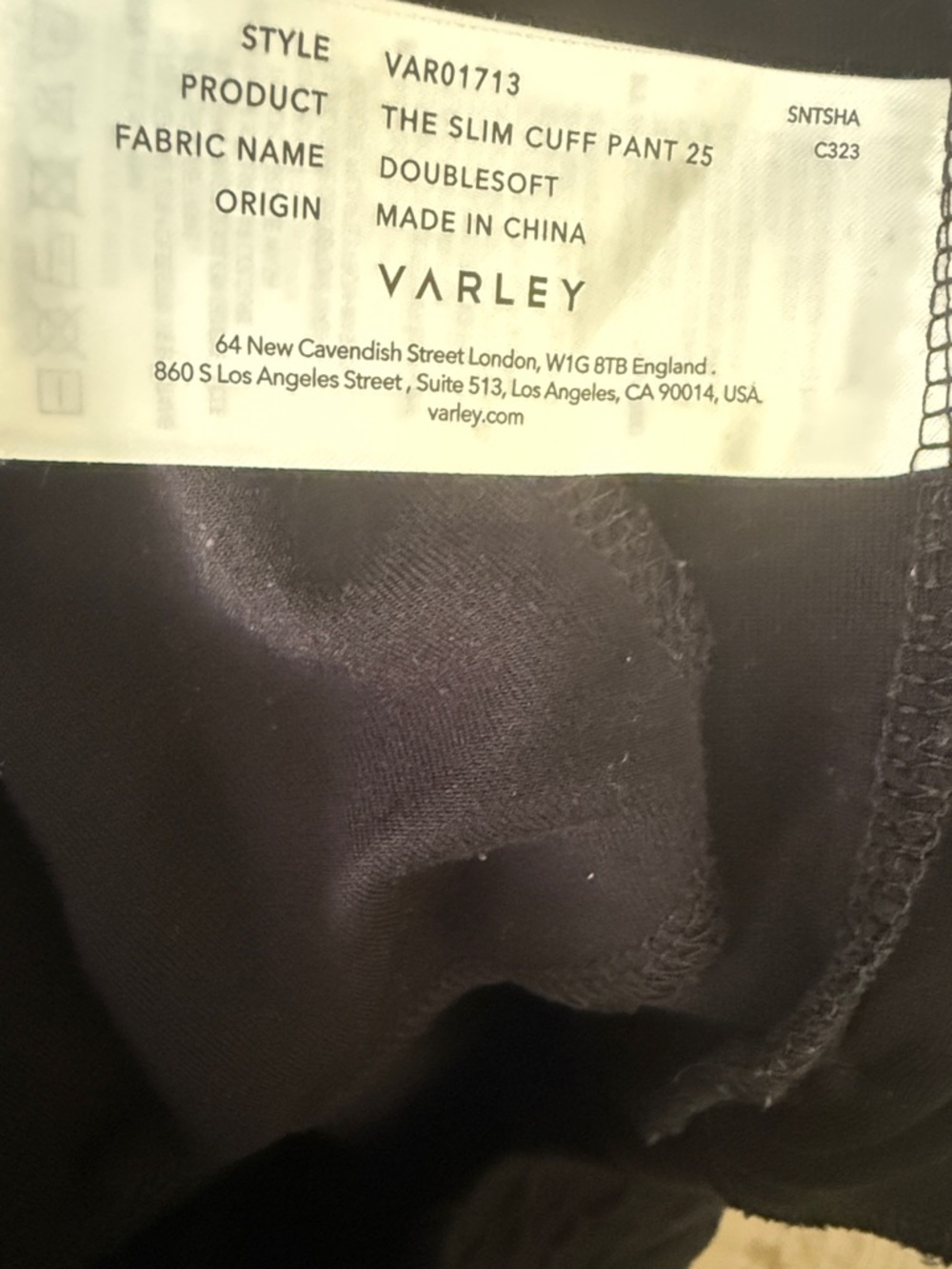Varley The Slim Cuff 25 Pants Extra Small - Picture 8 of 8